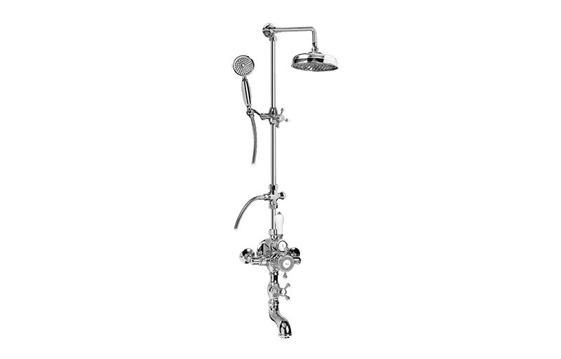 Graff CD4.11-C2S Exposed Thermostatic Shower System with Handshower - Rough and Trim