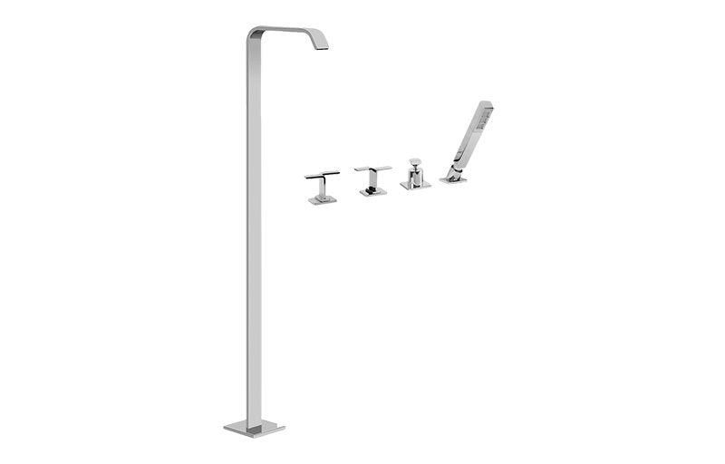 Graff G-2354-C9B Immersion Floor-Mounted Tub Filler