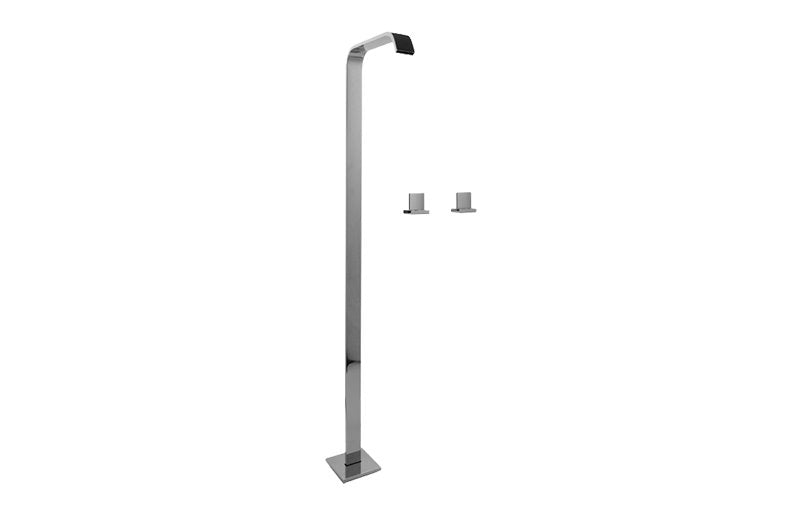 Graff G-3615-C14 Targa Floor-Mounted Vessel Filler with Deck-Mtd Handles