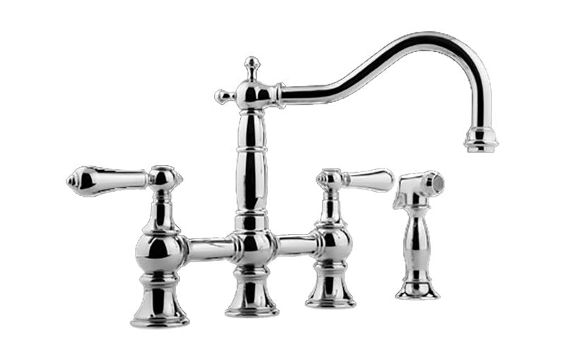 Graff G-4845-LM34 Adley Bridge Kitchen Faucet with Side Spray