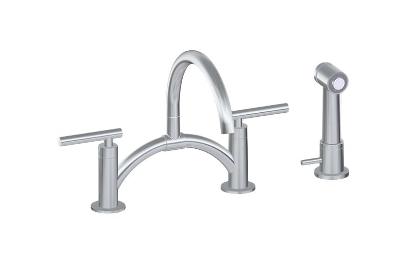 Graff G-5895-LM49 Contemporary Bridge Bar/Prep Faucet with Independent Side Spray