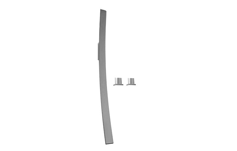 Graff G-6050-C14B Luna Wall-Mounted Tub Filler with Deck-Mounted Handles and Handshower Set