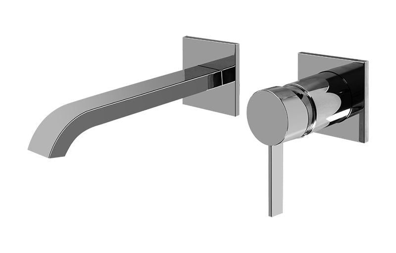 Graff G-6235-LM39W-T Qubic Tre Wall-Mounted Lavatory Faucet with Single Handle - Trim Only