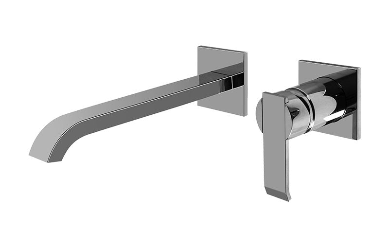 Graff G-6236-LM38W-T Qubic Wall-Mounted Lavatory Faucet with Single Handle -Trim Only