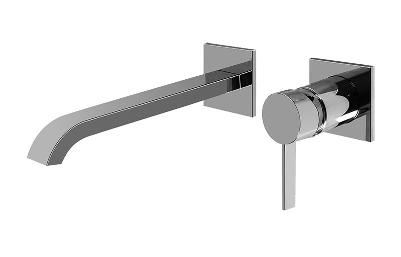 Graff G-6236-LM39W-T Qubic Tre Wall-Mounted Lavatory Faucet with Single Handle - Trim Only