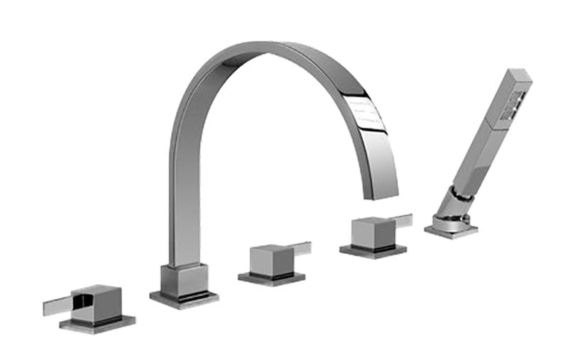 Graff G-6251-LM39B Qubic Tre Roman Tub Set