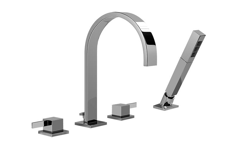 Graff G-6252-LM39B Qubic Tre Roman Tub Set
