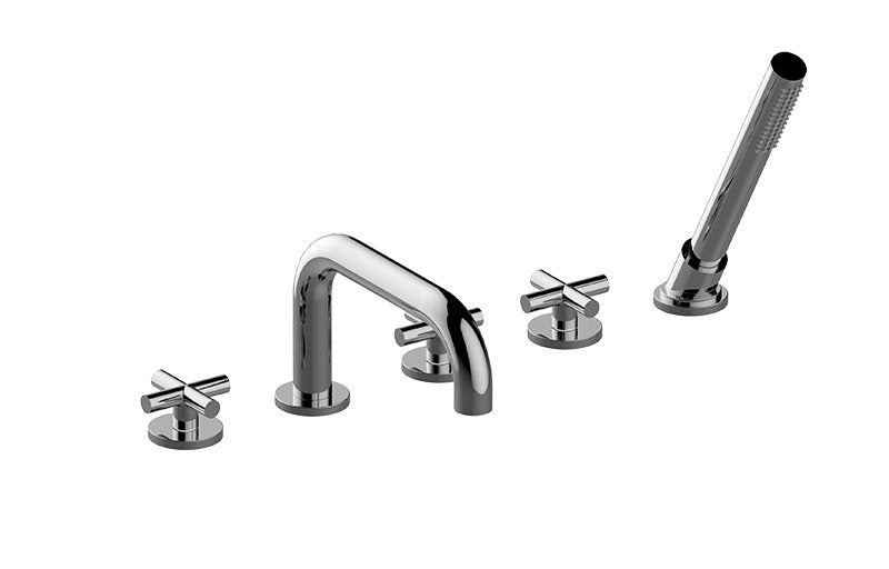 Graff G-6751-C17B Terra Roman Tub Set with Handshower - Rough and Trim