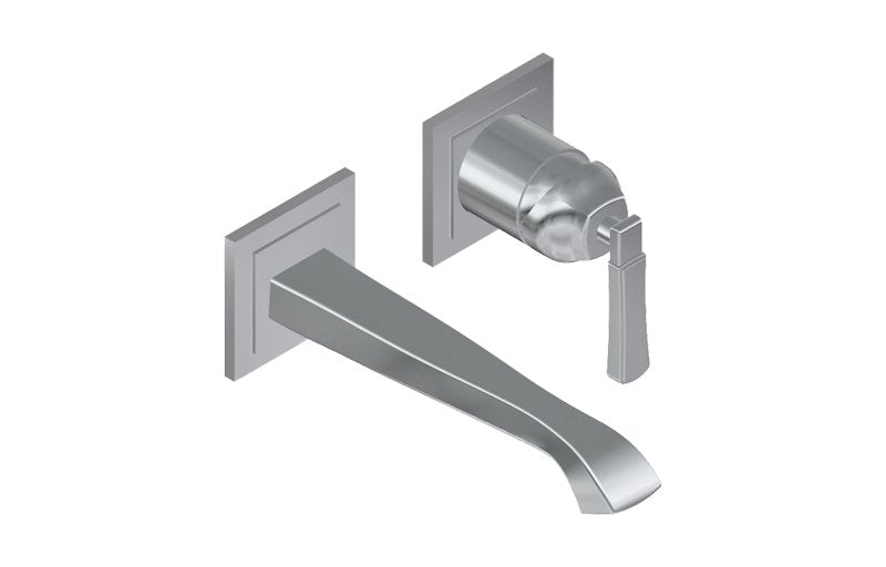 Graff G-6835-LM47W Finezza Wall Mount Lavatory Faucet - 7 1/2" Spout - Rough and Trim