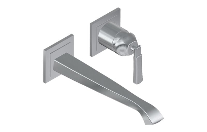 Graff G-6836-LM47W Finezza Wall Mount Lavatory Faucet - 9 1/4" Spout - Rough and Trim