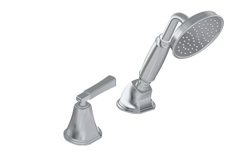 Graff G-6855-LM47B Finezza UNO Deck-Mounted Handshower and Diverter Set with Lever Handle - Rough and Trim