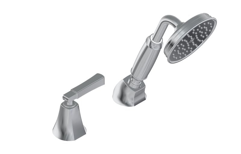 Graff G-6856-LM47B-T Finezza DUE Deck-Mounted Handshower and Diverter Set with Lever Handle - Trim Only