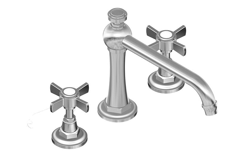 Graff G-6950-C16B Camden  Roman Tub Set with Cross Handle - Rough and Trim