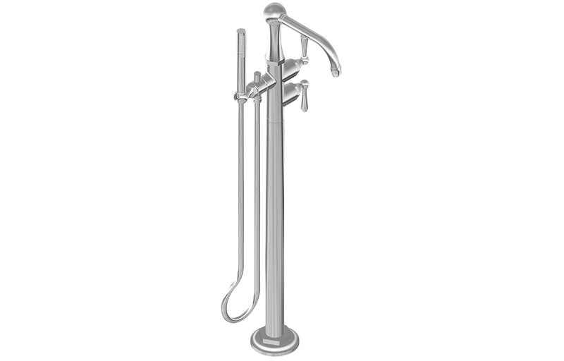 Graff G-6954-LM48N Camden Floor-Mounted Tub Filler - Rough and Trim