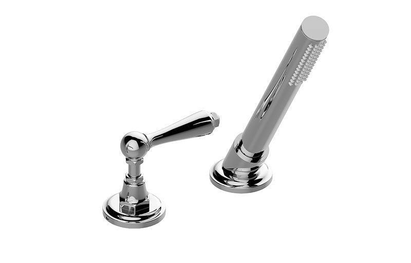 Graff G-6955-LM48B Camden Deck-Mounted Handshower and Diverter Set with Lever Handle - Rough and Trim