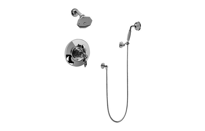 Graff G-7162-LM14 Topaz Pressure Balancing Tub and Shower Set - Rough and Trim