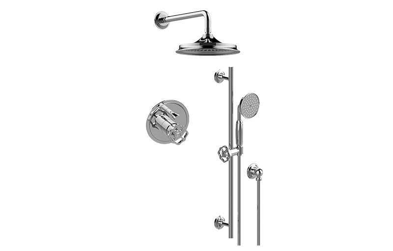 Graff G-7226-C18B Contemporary Pressure Balancing Shower Set - Rough and Trim