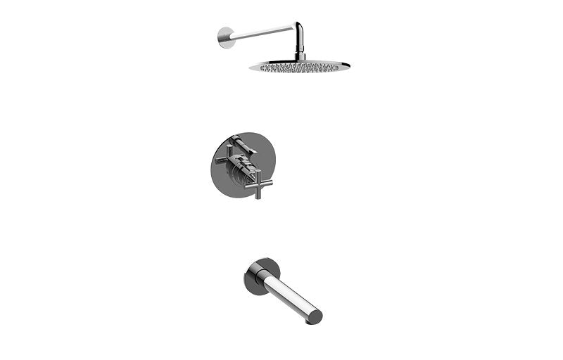 Graff G-7282-C17B Contemporary Pressure Balancing Shower Set - Rough and Trim