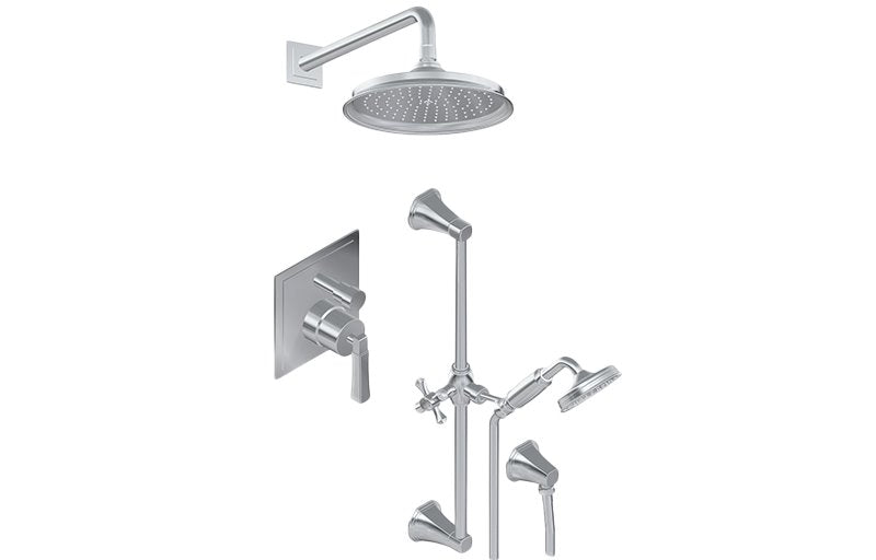 Graff G-7287-LM47S Contemporary Pressure Balancing Shower Set - Rough and Trim