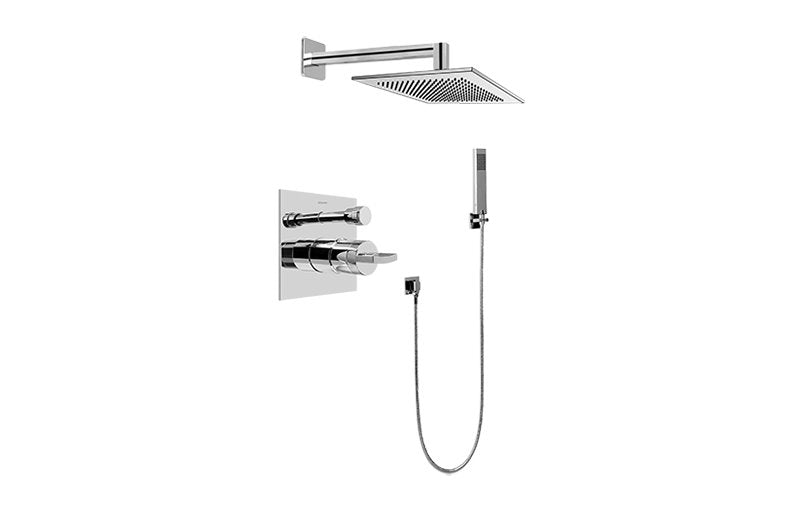 Graff G-7295-C14S Contemporary Pressure Balancing Shower Set - Rough and Trim