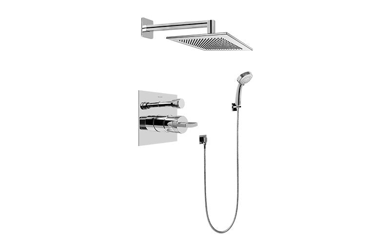 Graff G-7296-C14S Contemporary Pressure Balancing Shower Set - Rough and Trim