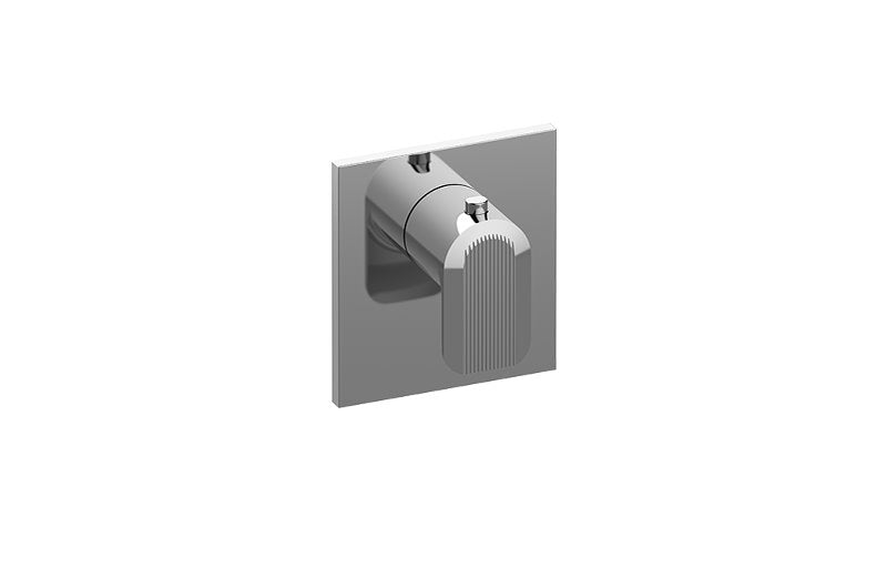 Graff G-8043-LM58E-T M-Series Square Thermostatic Valve Trim Plate and Handle