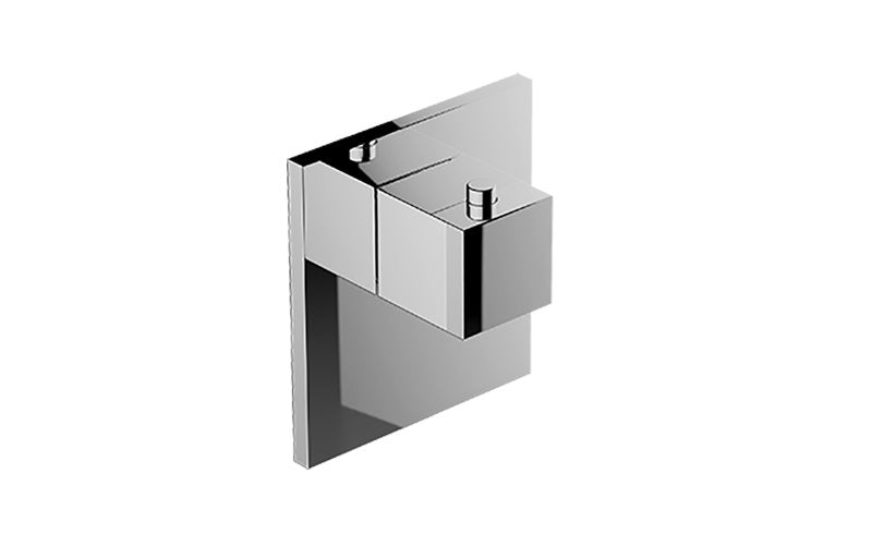 Graff G-8043-SH-T M-Series Square Thermostatic Valve Trim Plate with Square Handle