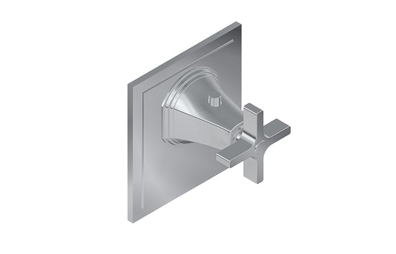 Graff G-8044-C15E-T M-Series Finezza UNO Thermostatic Trim Plate with Cross Handle