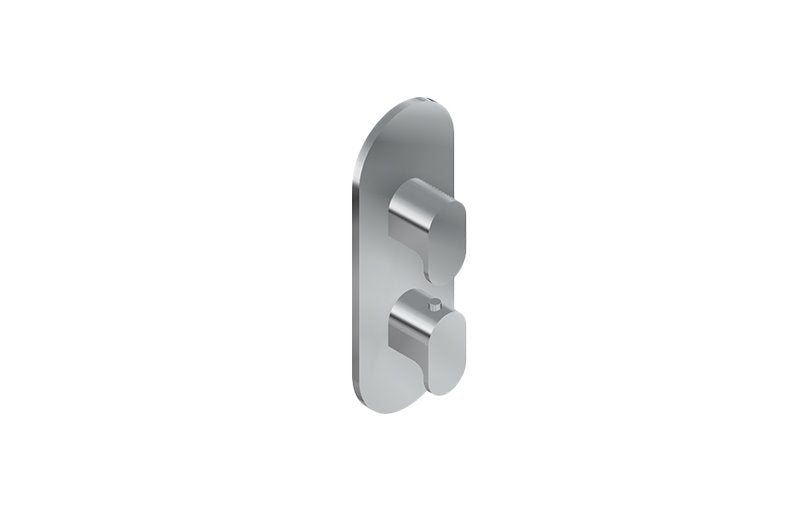 Graff G-8047-LM44E0-T M-Series Round 2-Hole Trim Plate with Ametis Handles - Vertical Installation