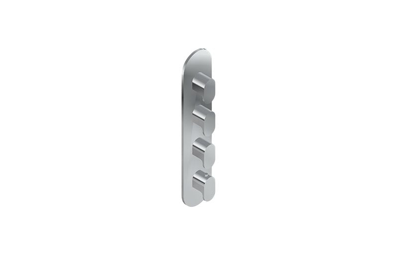 Graff G-8058-LM44E0-T M-Series Round 4-Hole Trim Plate with Ametis Handles - Vertical Installation