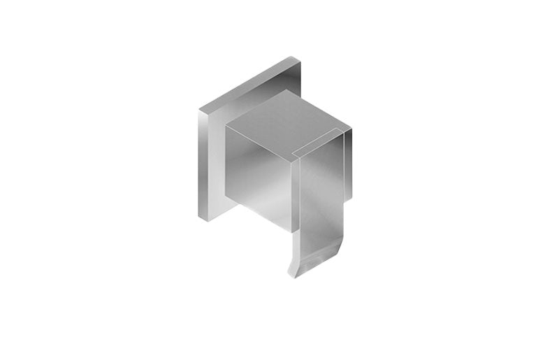 Graff G-8071-LM38E1-T M-Series Square Two-Way Diverter Valve Trim Plate with Qubic Handle