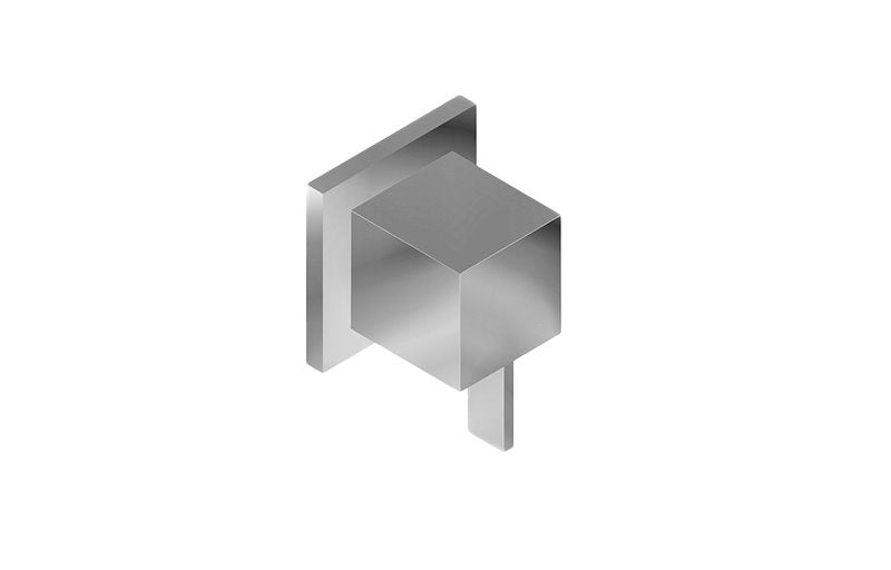 Graff G-8072-LM39E1-T M-Series Square Three-Way Diverter Valve Trim Plate with Qubic Tre Handle