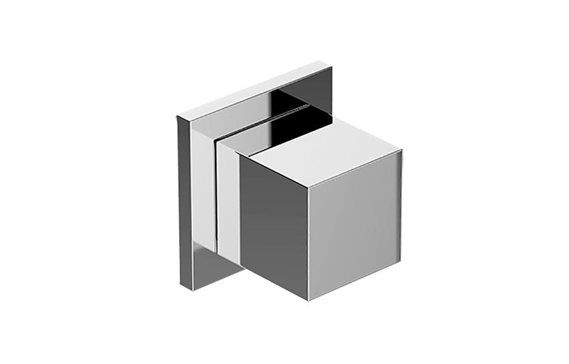 Graff G-8072-SH1-T M-Series Square Three-Way Diverter Valve Trim Plate with Square Handle