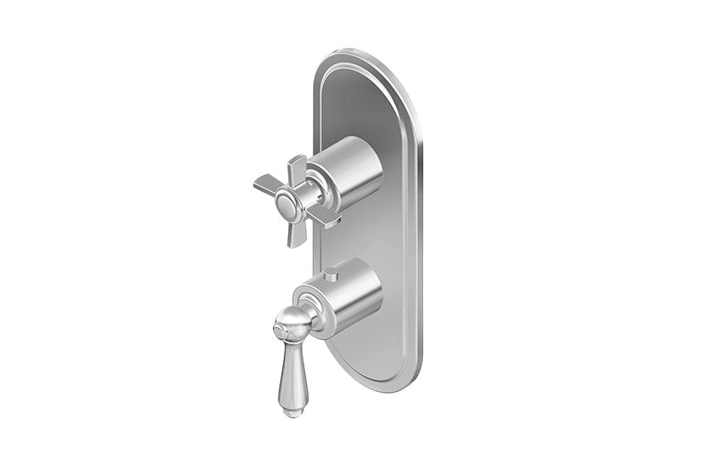 Graff G-8086-LM48C16-T M-Series Camden 2-Hole Trim Plate with Camden Handles - Vertical Installation