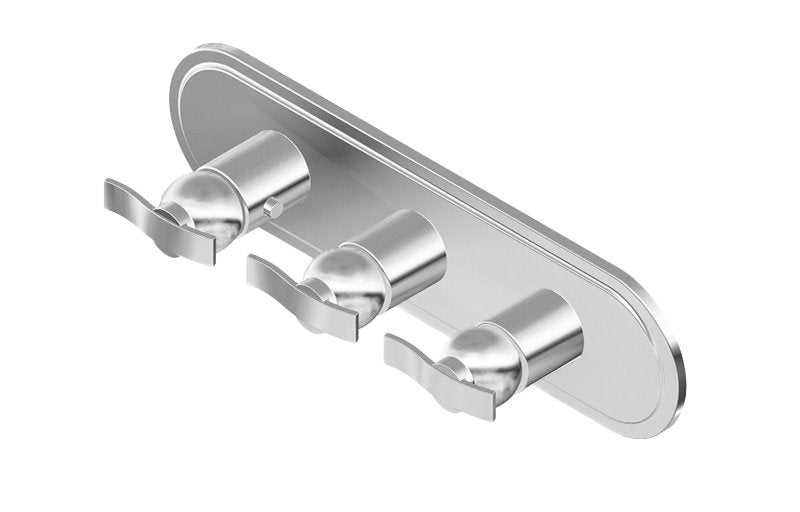Graff G-8087H-LM20E0-T M-Series Transitional 3-Hole Trim Plate with Bali Handles - Horizontal Installation