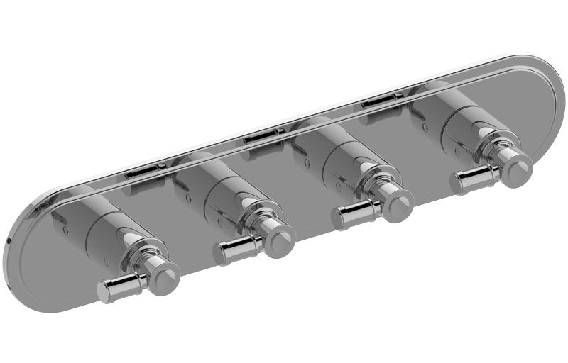 Graff G-8088H-LM21E0-T M-Series Transitional 4-Hole Trim Plate with Bali Handles - Horizontal Installation