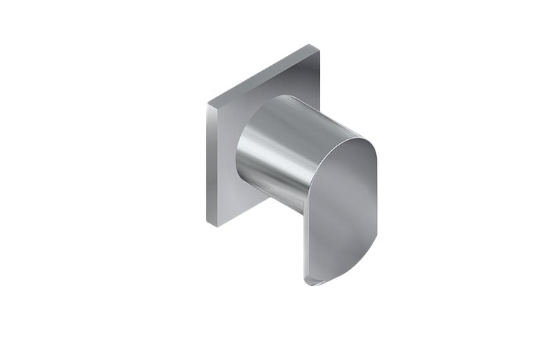Graff G-8098-LM45E1-T M-Series Square Stop/Volume Control Trim Plate and Phase Handle