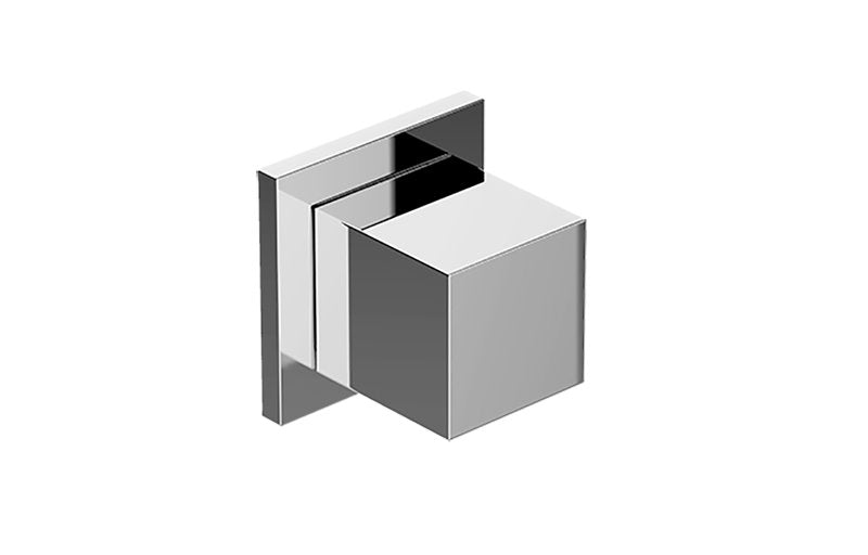 Graff G-8098-SH1-T M-Series Square Stop/Volume Control Trim Plate with Square Handle