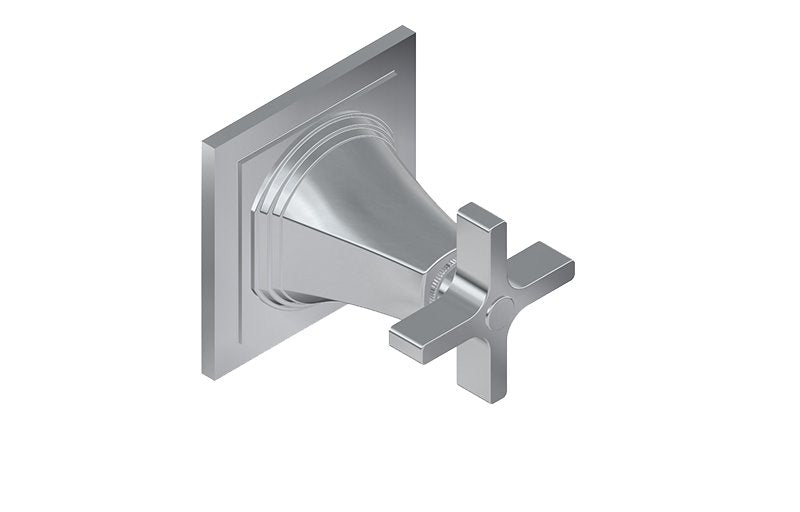 Graff G-8099-C15E1-T M-Series Finezza UNO Stop/Volume Trim Plate with Cross Handle