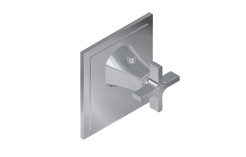 Graff G-8144-C15E-T M-Series Finezza DUE Thermostatic Trim Plate with Cross Handle