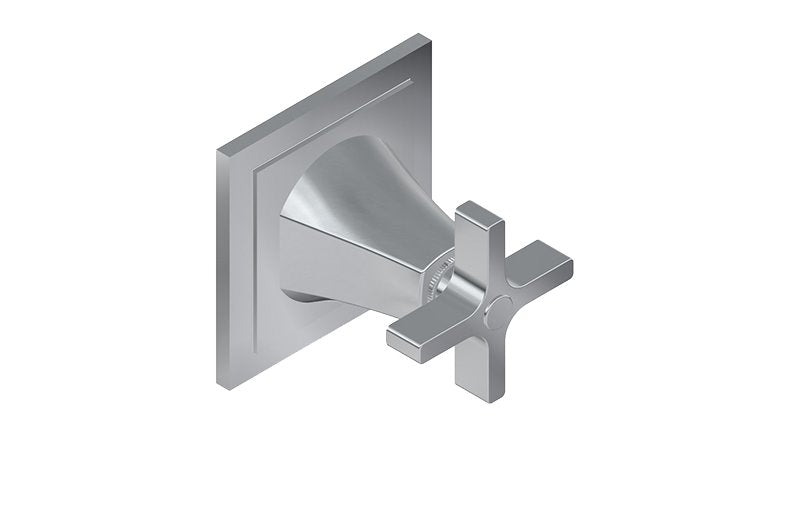 Graff G-8174-C15E1-T M-Series Finezza DUE 3-Way Diverter Trim Plate with Cross Handle