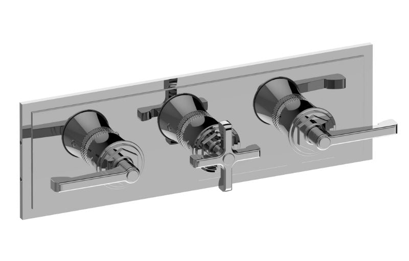 Graff G-8178H-ALM60C20-T Vignola M-Series Valve Horizontal Trim with Three Handles