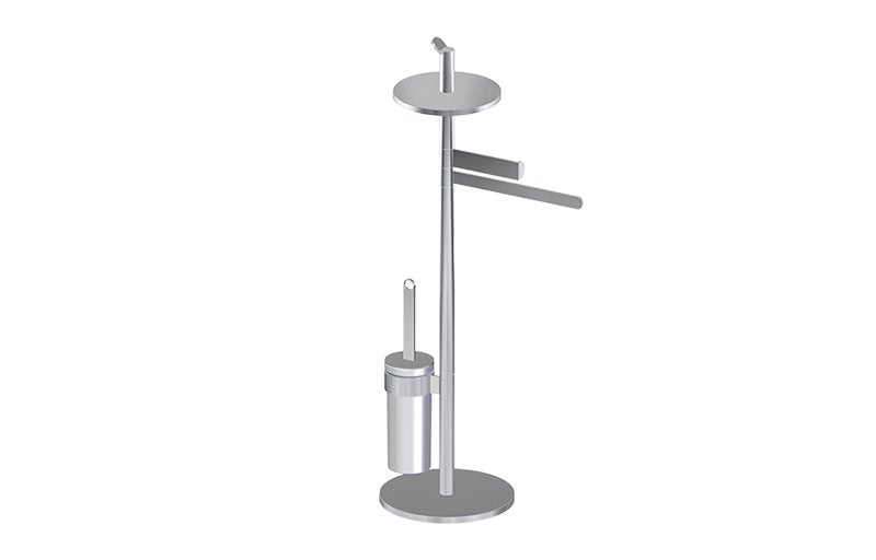 Graff G-9155 Free Standing Tissue Holder, Toilet Brush Holder and Towel Bar
