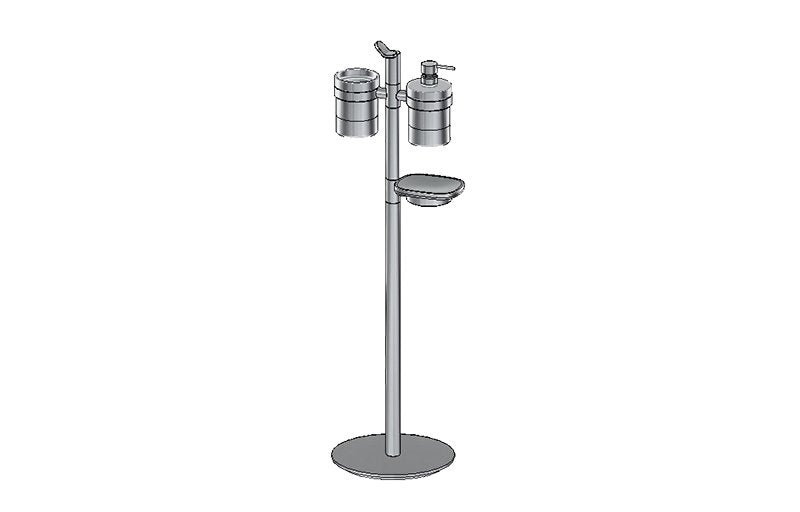 Graff G-9156 Free Standing Soap/Lotion Dispenser, Soap Dish Holder and Tumbler