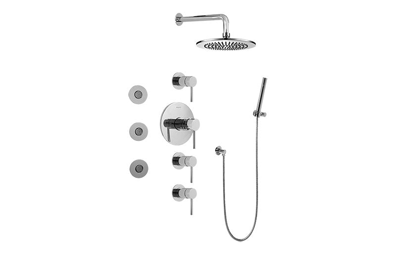 Graff GB1.122A-LM37S Full Thermostatic Shower System - Rough and Trim