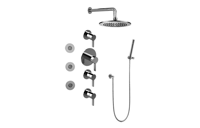 Graff GB1.122A-LM46S-T Full Thermostatic Shower System - Trim Only