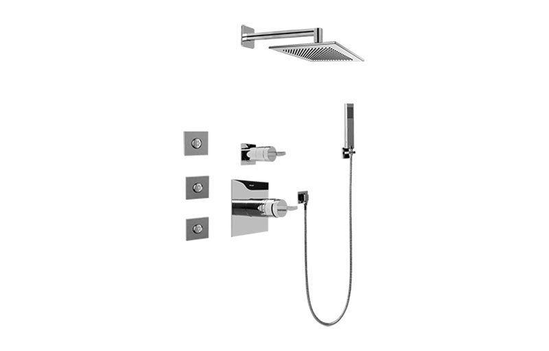 Graff GC5.122A-C14S-T Full Thermostatic Shower System with Transfer Valve - Trim Only