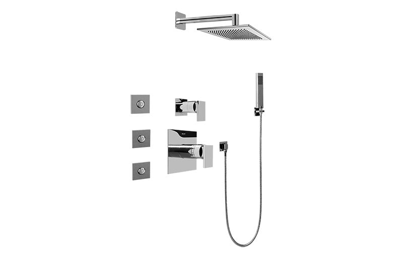 Graff GC5.122A-LM31S Full Thermostatic Shower System with Transfer Valve - Rough and Trim