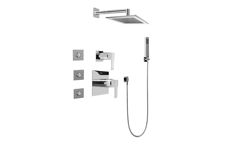 Graff GC5.122A-LM38S-T Full Thermostatic Shower System with Transfer Valve - Trim Only