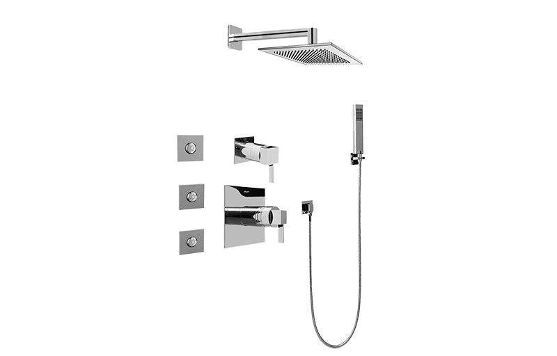 Graff GC5.122A-LM39S-T Full Thermostatic Shower System with Transfer Valve - Trim Only